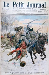 Kozakken vechten tegen Mantsjoes, Russisch-Japanse Oorlog, 1904