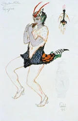 Kostuumontwerp voor Papageno, 1913