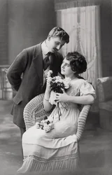 Verliefd stel, c1900-1919