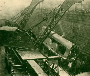 Kranen aan het Werk na een Ongeluk, 1930