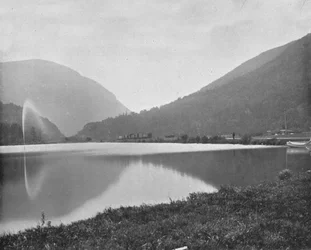 Crawford Notch, Witte Bergen, New Hampshire, VS, ca. 1900