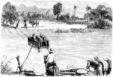 Oversteek van de Isabella, Santo Domingo, 1873