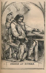 Crusoe aan het diner, ca. 1870
