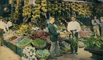 Cubaanse fruitwinkel, ca. 1910