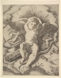 Cupido slapend, 16e eeuw