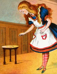 Curiouser and curiouser, riep Alice, ca. 1900