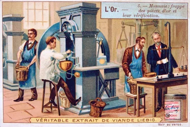 Valuta, munten slaan en controleren, ca. 1900