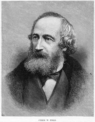 Cyrus W Field, Amerikaanse financier, c19e eeuw
