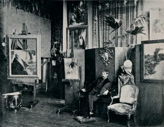 Dagnan in zijn studio, c1897