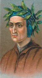 Dante Alighieri 1265-1321, Italiaanse Florentijnse dichter, 1924