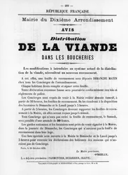 De La Viande, van Franse Politieke posters van de Parijse Commune