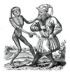 De dood en de Jood, een episode uit de Dodendans, 1441, 1870