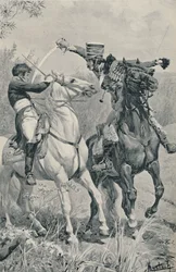 De dood van Prins Louis bij Saalfeld, 1806, 1896
