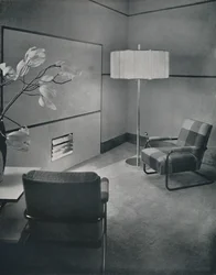 Debattenstudio in Broadcasting House, Londen, 1933