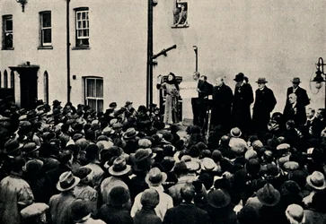 Het uitroepen van de stemming in Epping, 1924, 1945