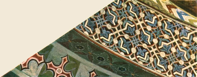 Decoratie in de Basiliek van Sint Franciscus, Assisi, Italië, 1928
