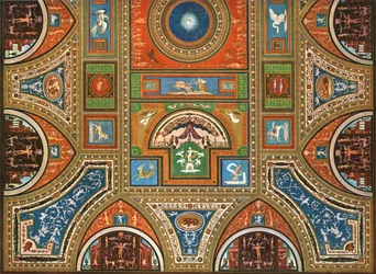 Decoratie in de Borgia-appartementen, Apostolisch Paleis, het Vaticaan, Rome, Italië, 1928
