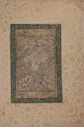 Decoratieve tekening, eerste helft 15e eeuw