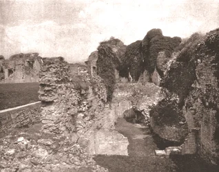 Kasteel van Denbigh, Denbighshire, Wales, 1894