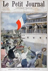 Vertrek van Kolonel Marchand, Marseille, 1900