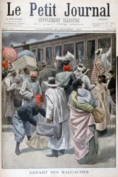 Vertrek van de Malagassiërs, Wereldtentoonstelling van 1900, Parijs, 1900