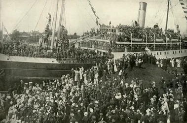 Vertrek van het Victoriaanse B.C. contingent, c1914, 1919