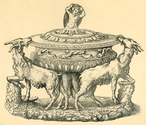 Ontwerp voor een terrine of zoutvat, midden 16e eeuw, 1881