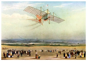 Ontwerp voor een luchtstoomwagen, 1843