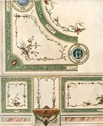 Ontwerp voor plafonddecoratie, Italië, 1928