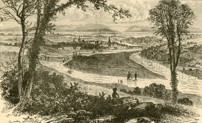 Verre uitzicht op Perth, 1898