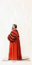 Doctor Butts, kostuumontwerp voor Shakespeares toneelstuk, Henry VIII