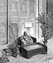 Huisaltaar, De Lachende Boeddha, ca. 1890