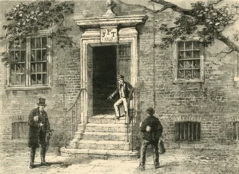 Deur in Staples Inn, c1872