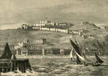 Dover, vanaf de zee, 1898