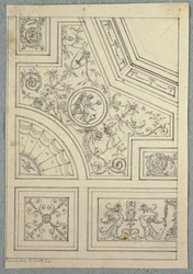 Ontwerp voor een plafond, ca. 1800