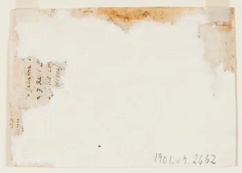 Tekening, Pagina van een schetsboek; Apollo en Aurora