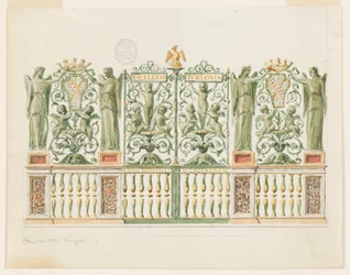 Ontwerp voor kapelpoort, 1845