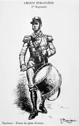 Tamboer, 1e regiment van het Franse Vreemdelingenlegioen, 20e eeuw
