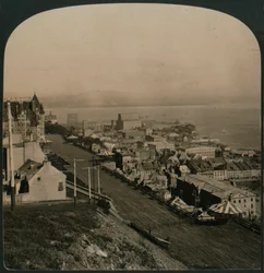 Dufferin Terrace, Oude Stad en St. Lawrence River vanaf de Citadel, Quebec, Canada, 1906