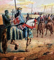 Hertog Robert gaat naar Palestina, 11e eeuw, ca. 1850