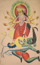 Durga Doodt de Demon Mahisha, 1800s