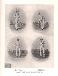 Vroege Victoriaanse cricketspelers, 19e eeuw, 1912