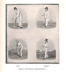 Vroege Victoriaanse cricketspelers, 19e eeuw 1912