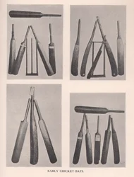 Vroege cricketbats, 1912