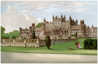 Eaton Hall, Cheshire, huis van de Hertog van Westminster, c1880