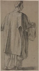 Geestelijke gezien van achteren, ca. 1645-48
