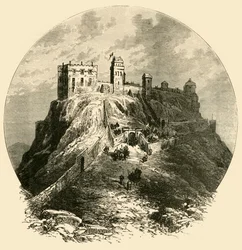Edinburgh Castle, zoals het was voor het beleg van 1573, 1890