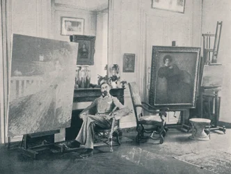 Edmond François Aman-Jean, Franse symbolistische schilder, 1898
