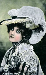 Edna May 1878-1948, Amerikaanse zangeres en actrice, begin 20e eeuw