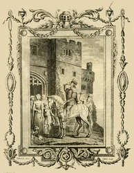 Edward de Martelaar gestoken in opdracht van zijn stiefmoeder, Elfrida, in Corfe Castle, 978, 1783